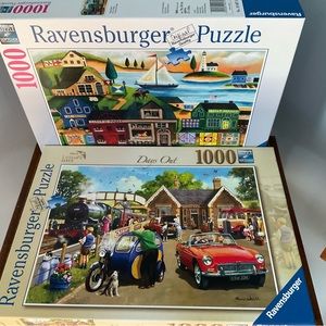 2 Ravensburger 1000 piece puzzle